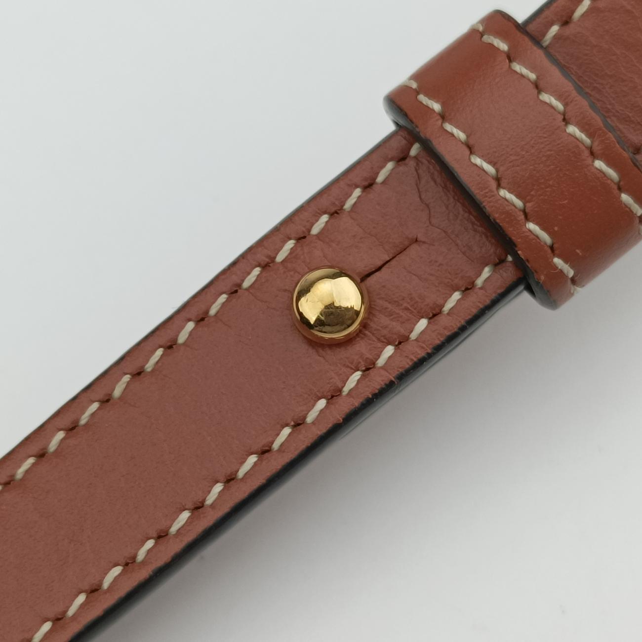 Pre-owned Celine Oval Purse Cuir Triomphe Brown Leather  shoulderbag | stylenewstar