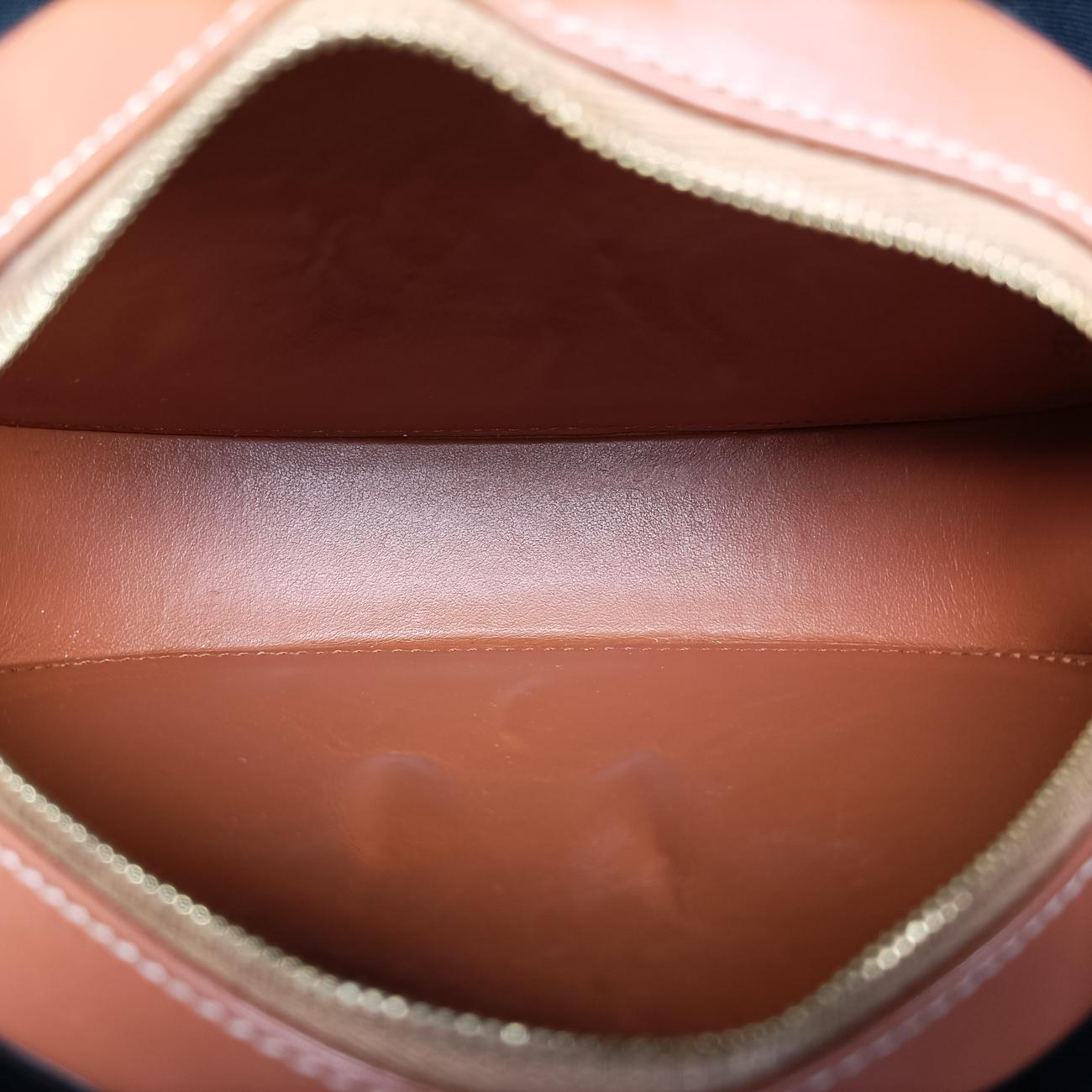 Pre-owned Celine Oval Purse Cuir Triomphe Brown Leather  shoulderbag | stylenewstar