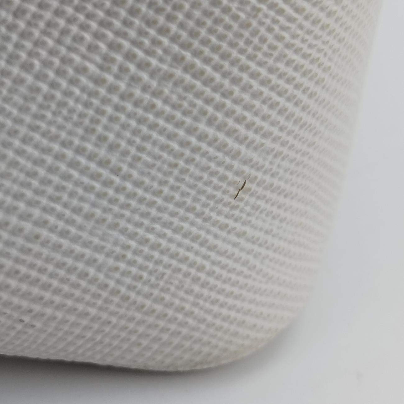 Pre-owned Prada Triangle Logo Plate White SAFFIANO Leather  shoulderbag | stylenewstar