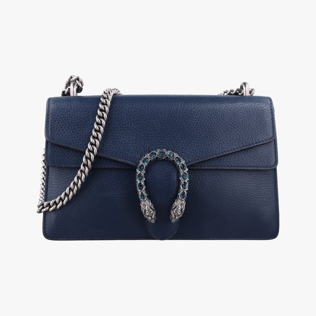 Pre-owned Gucci Dionysus Blue Leather 400249 shoulderbag | stylenewstar