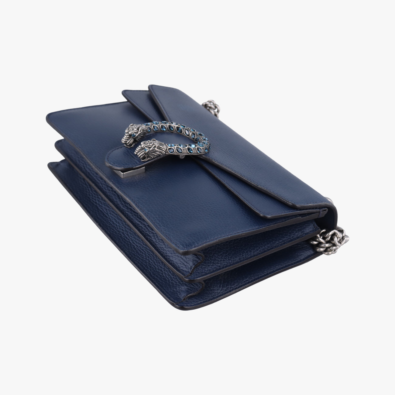 Pre-owned Gucci Dionysus Blue Leather 400249 shoulderbag | stylenewstar