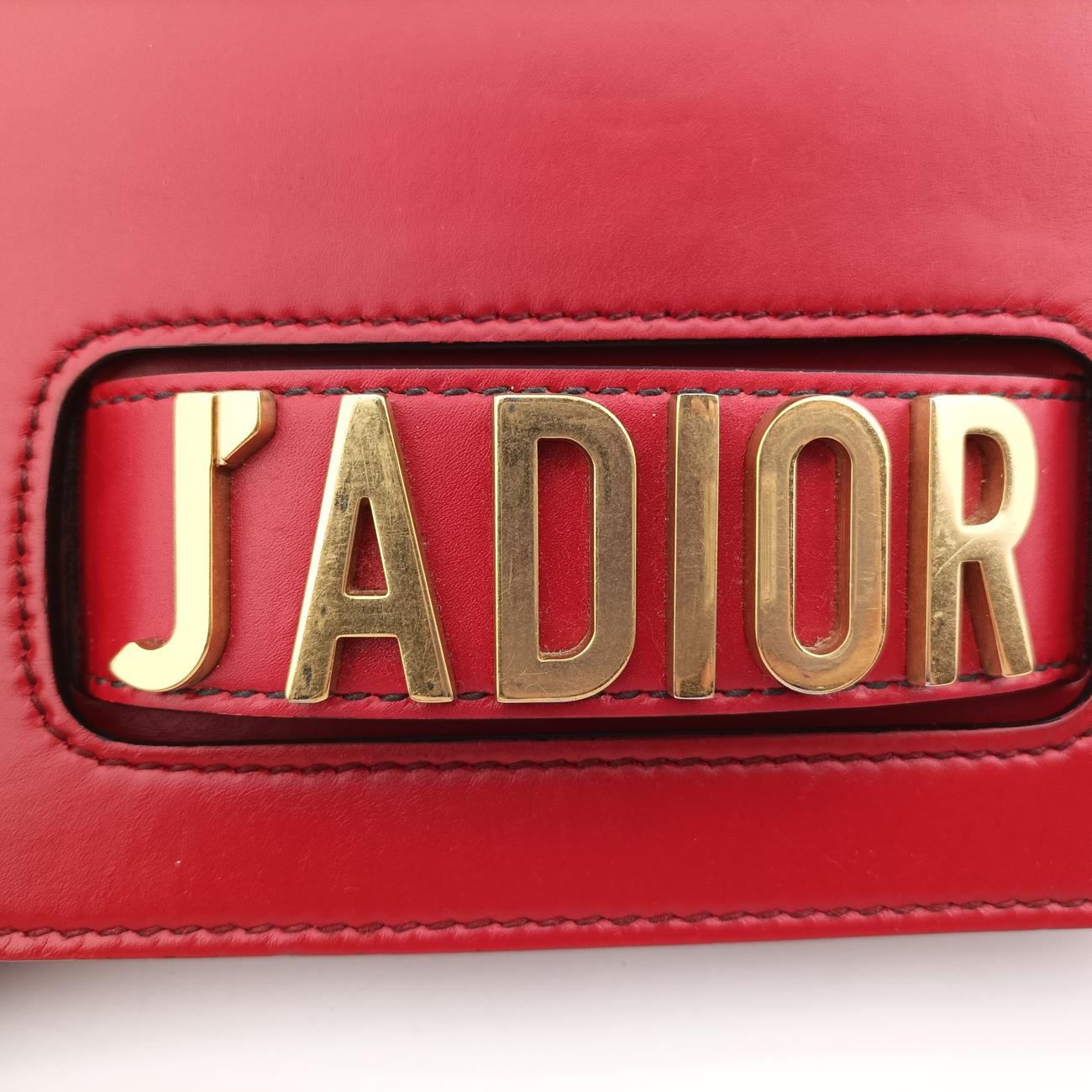 Vintage Christian Dior J'Adior Red Leather  shoulderbag | stylenewstar