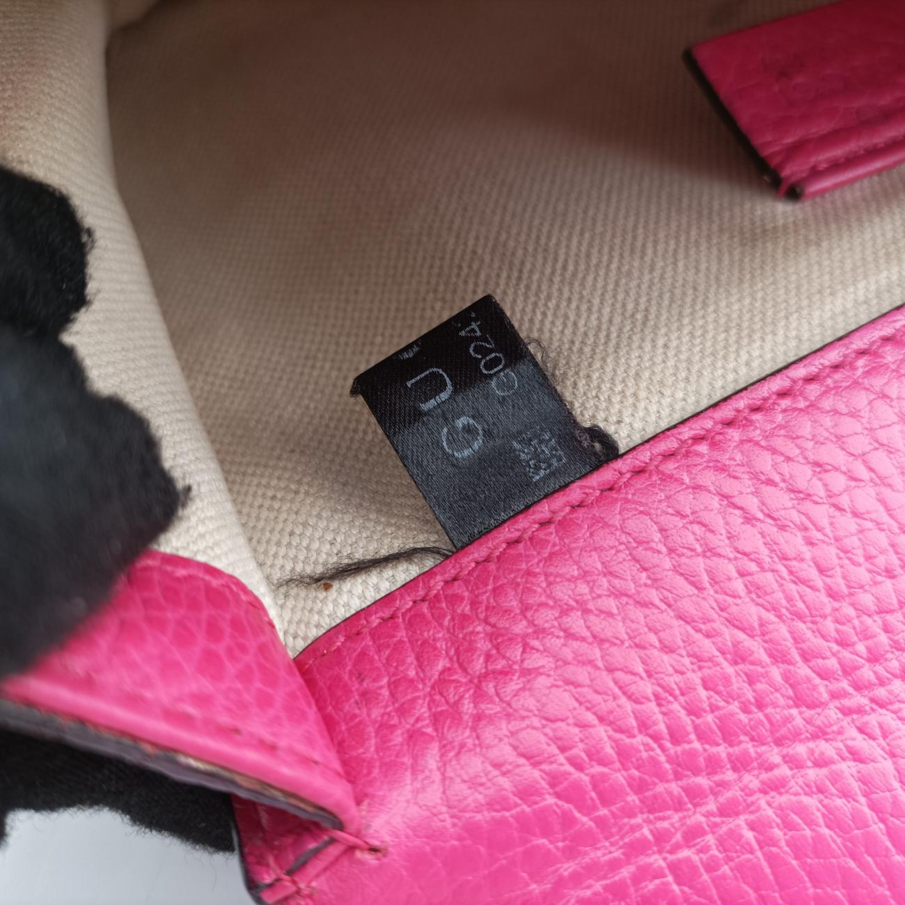 Pre-owned Gucci Dionysus Pink Leather 421970 shoulderbag | stylenewstar