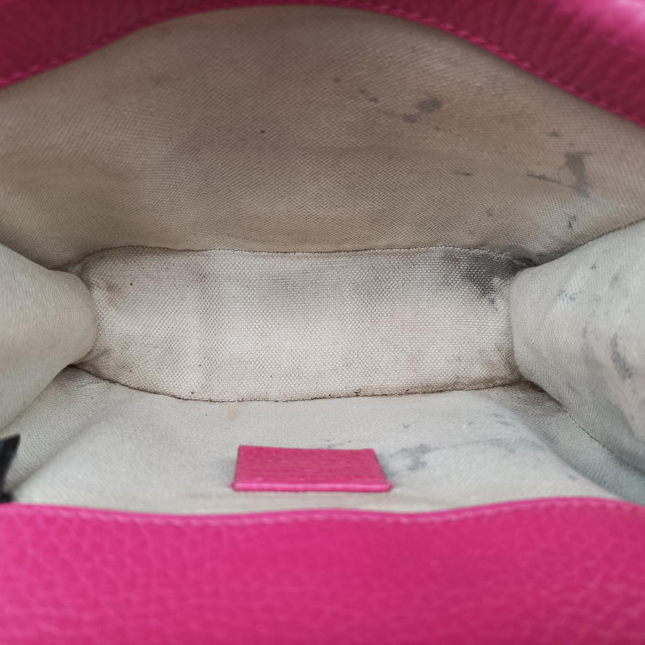 Pre-owned Gucci Dionysus Pink Leather 421970 shoulderbag | stylenewstar