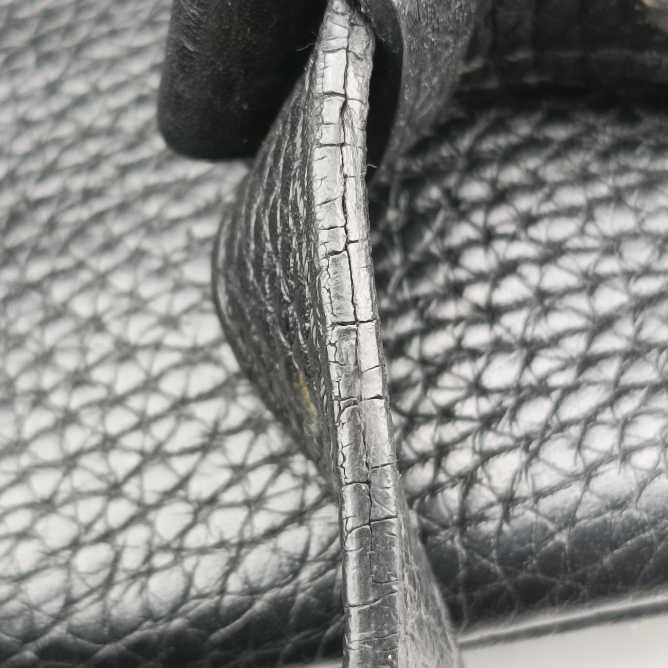 Pre-owned Louis Vuitton ARMAND Noir Taurillon Leather M42687 backpack/rucksack | stylenewstar