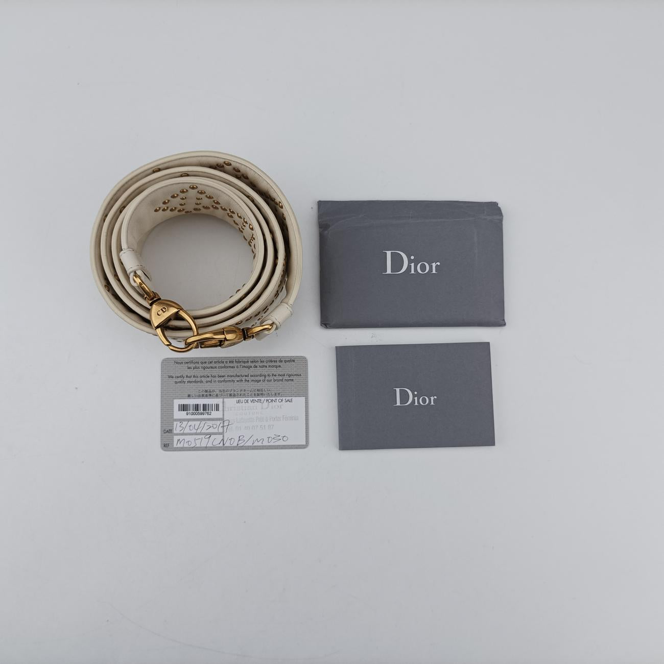 Pre-owned Christian Dior Lady Dior White Leather  shoulderbag | stylenewstar