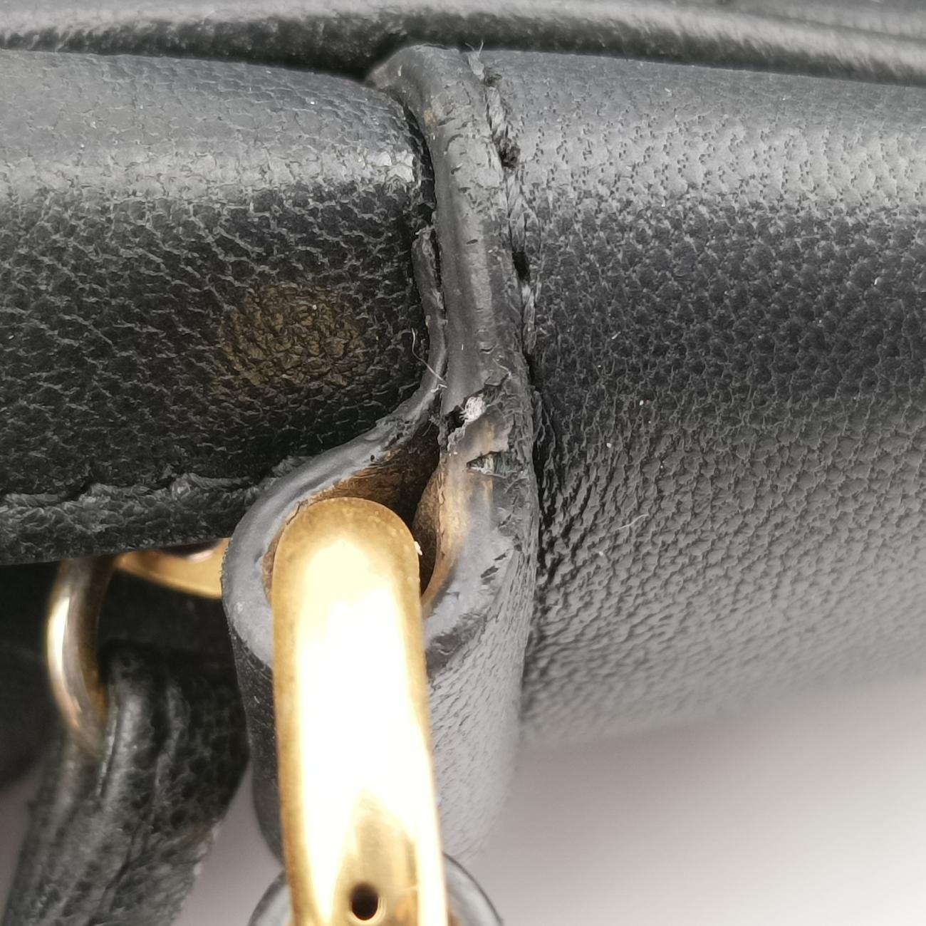 Pre-owned Gucci Blondie Black Leather 742360 shoulderbag | stylenewstar