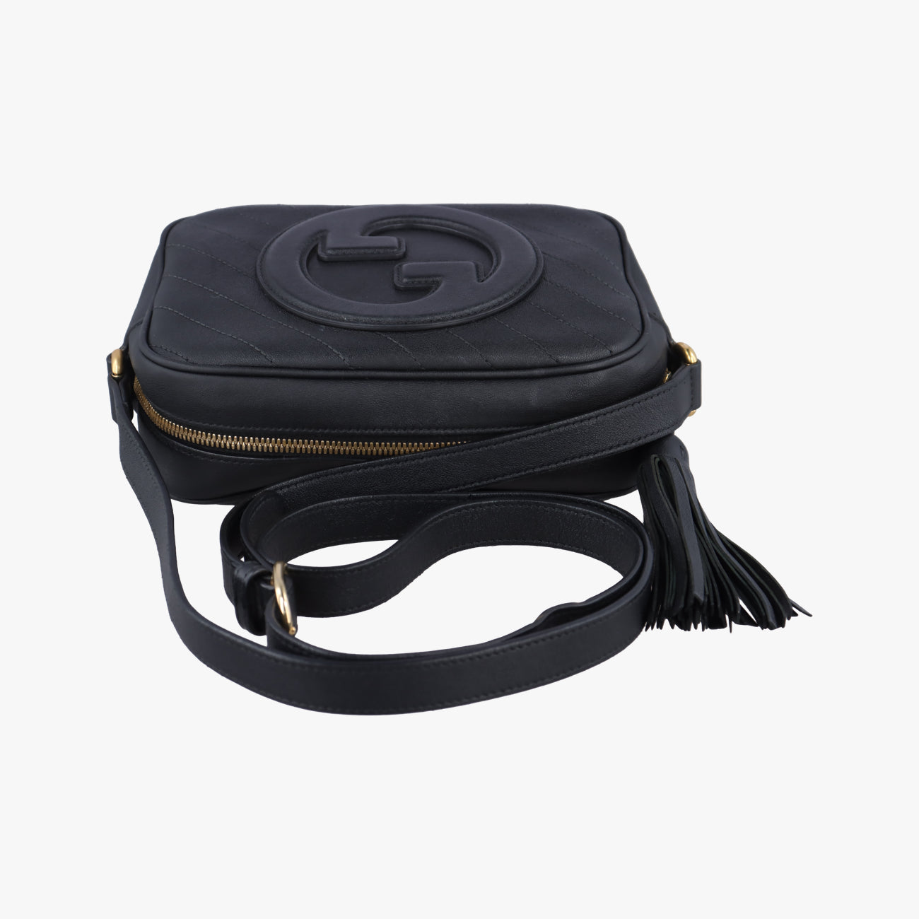 Pre-owned Gucci Blondie Black Leather 742360 shoulderbag | stylenewstar