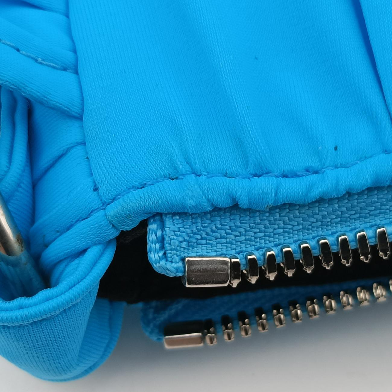 Secondhand Balenciaga Le Cagole mini Blue Nylon Stretch Fabric  shoulderbag | stylenewstar