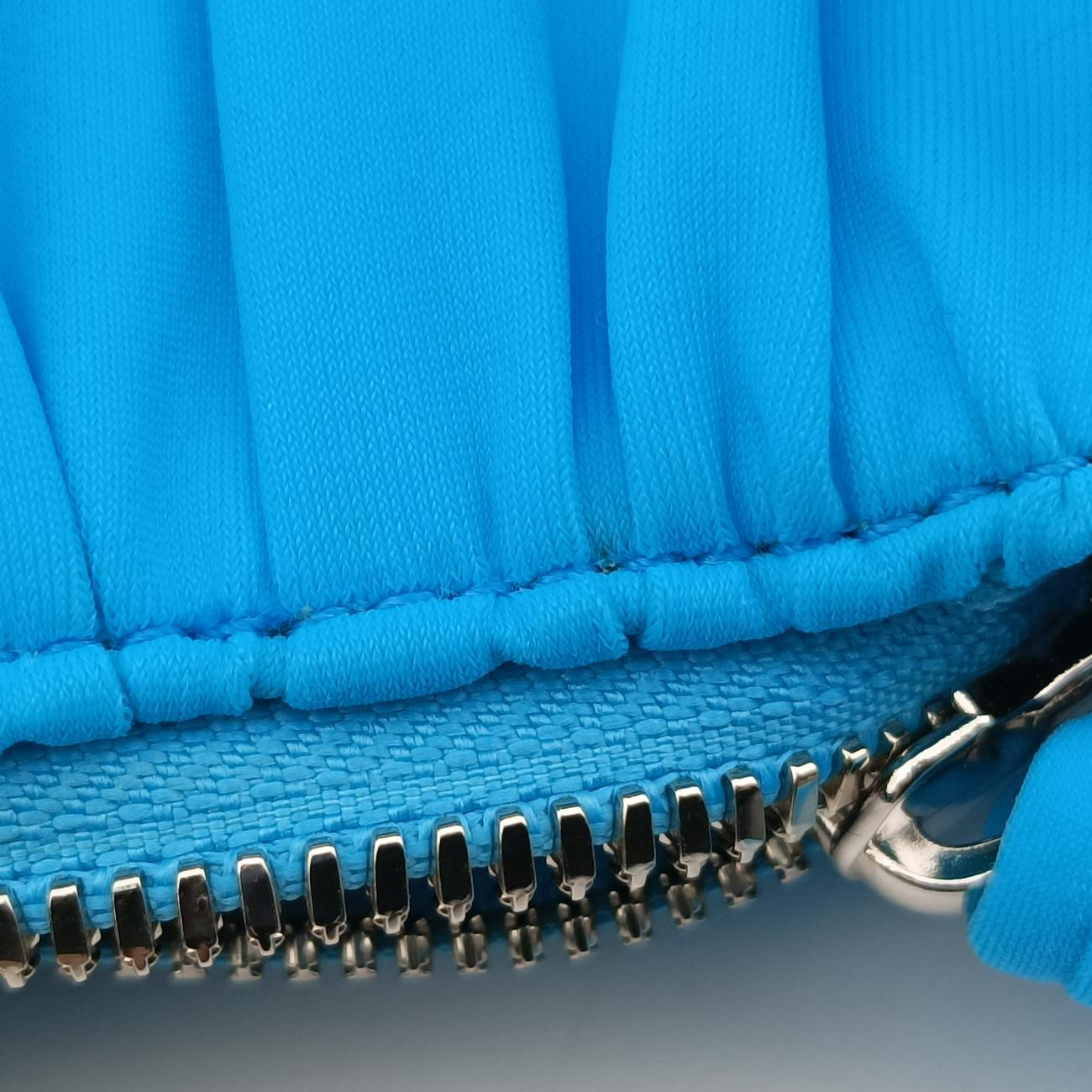 Secondhand Balenciaga Le Cagole mini Blue Nylon Stretch Fabric  shoulderbag | stylenewstar