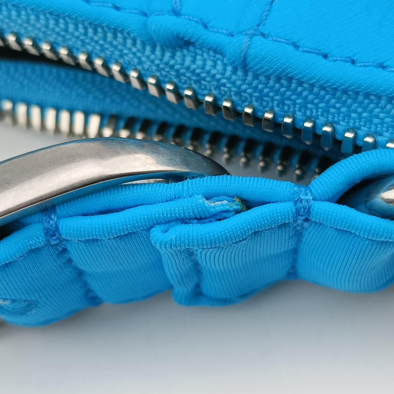 Secondhand Balenciaga Le Cagole mini Blue Nylon Stretch Fabric  shoulderbag | stylenewstar