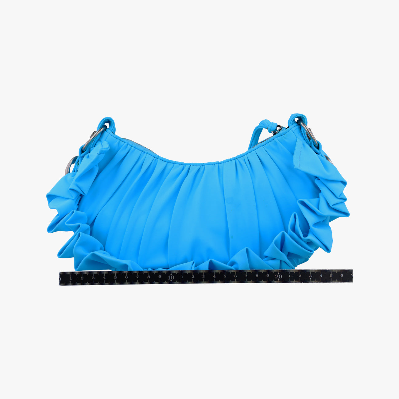 Secondhand Balenciaga Le Cagole mini Blue Nylon Stretch Fabric  shoulderbag | stylenewstar