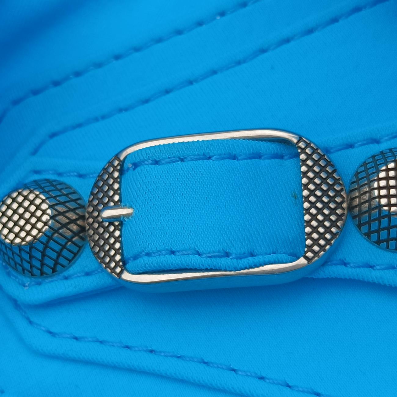 Secondhand Balenciaga Le Cagole mini Blue Nylon Stretch Fabric  shoulderbag | stylenewstar