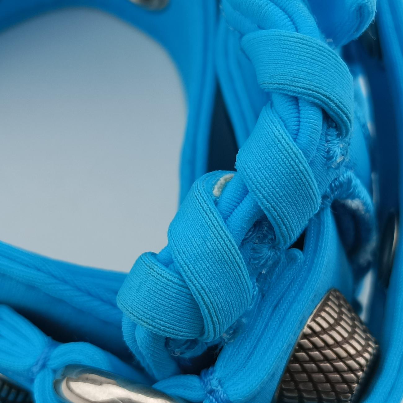 Secondhand Balenciaga Le Cagole mini Blue Nylon Stretch Fabric  shoulderbag | stylenewstar