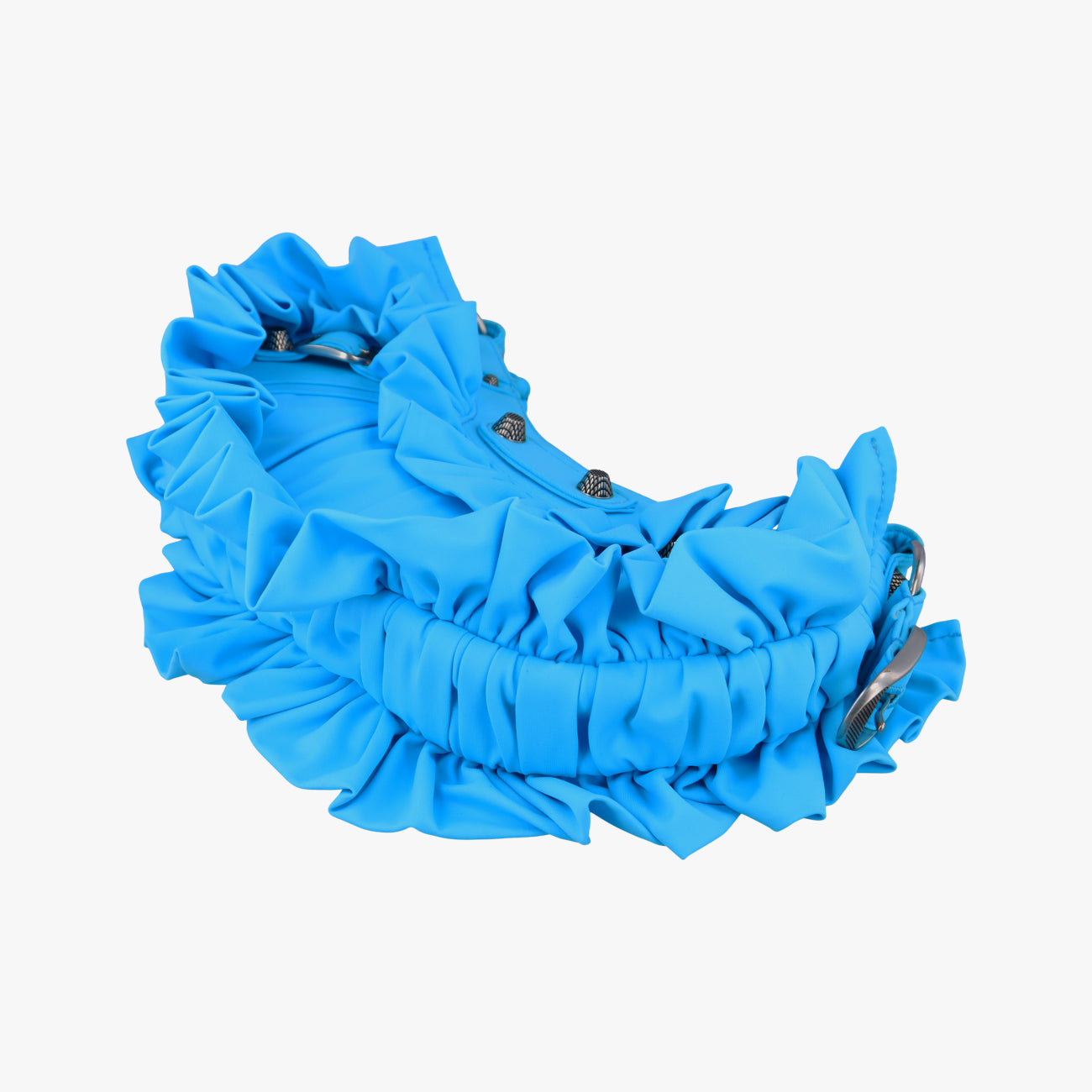 Secondhand Balenciaga Le Cagole mini Blue Nylon Stretch Fabric  shoulderbag | stylenewstar