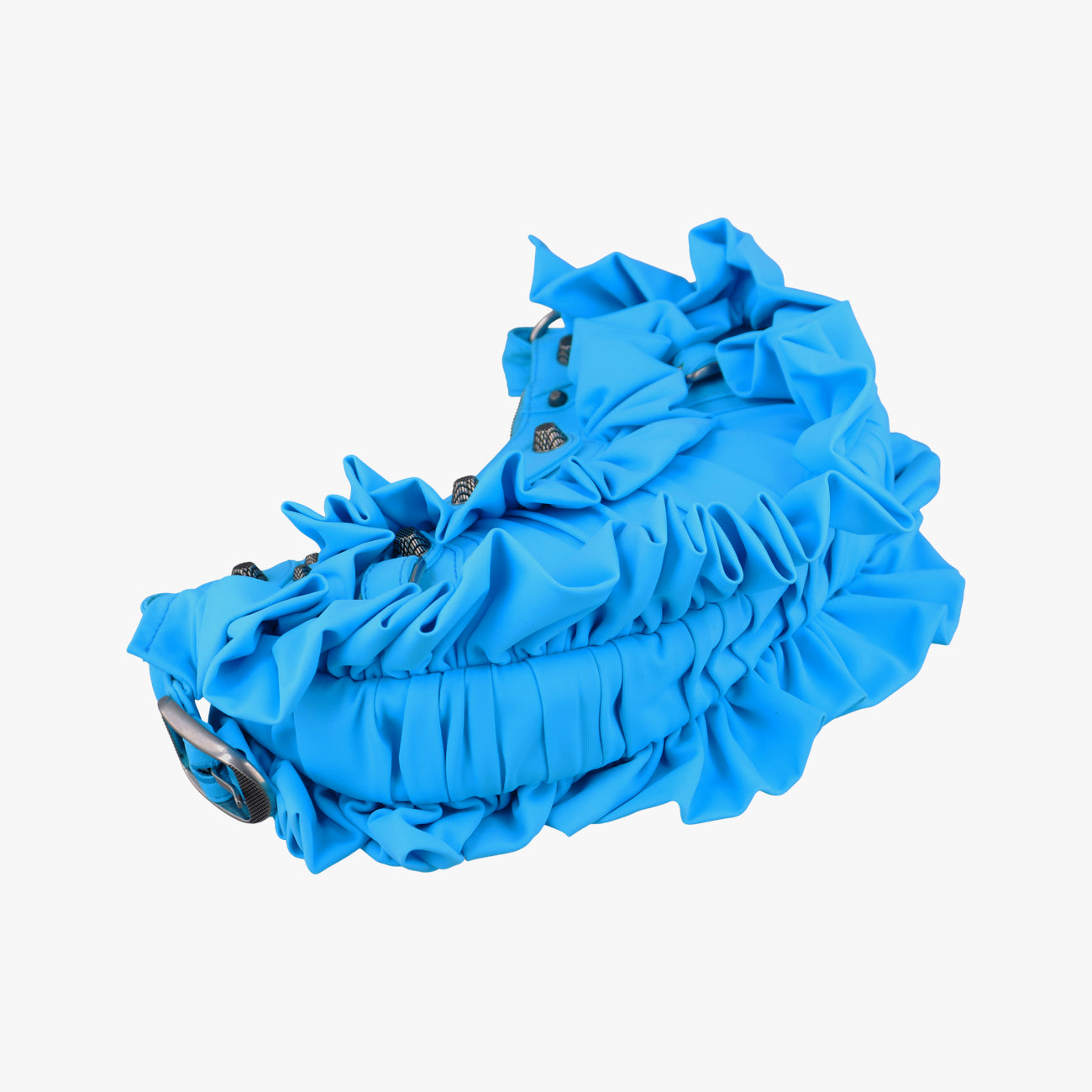 Secondhand Balenciaga Le Cagole mini Blue Nylon Stretch Fabric  shoulderbag | stylenewstar