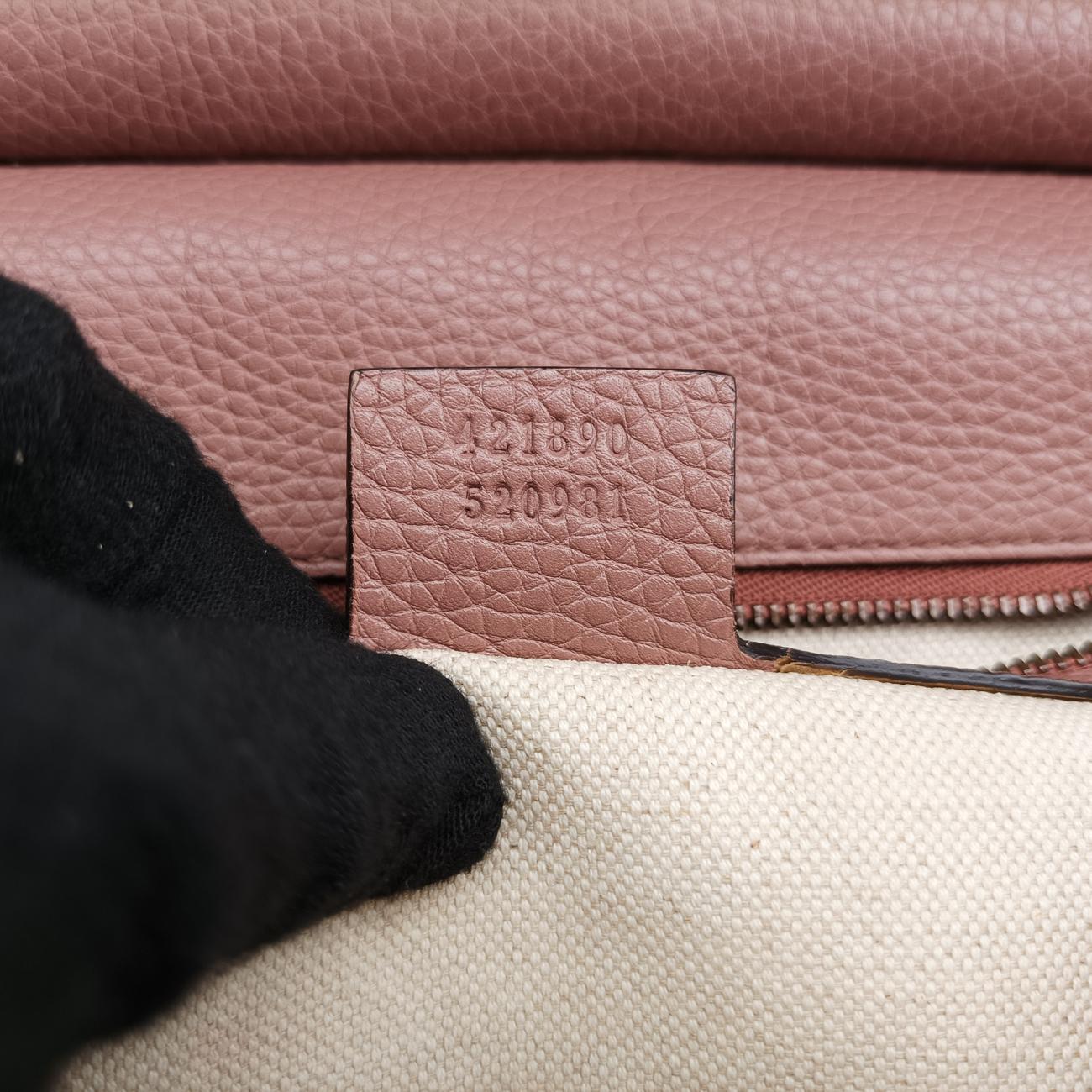 Pre-owned Gucci GG Marmont Pink Leather 421890 shoulderbag | stylenewstar