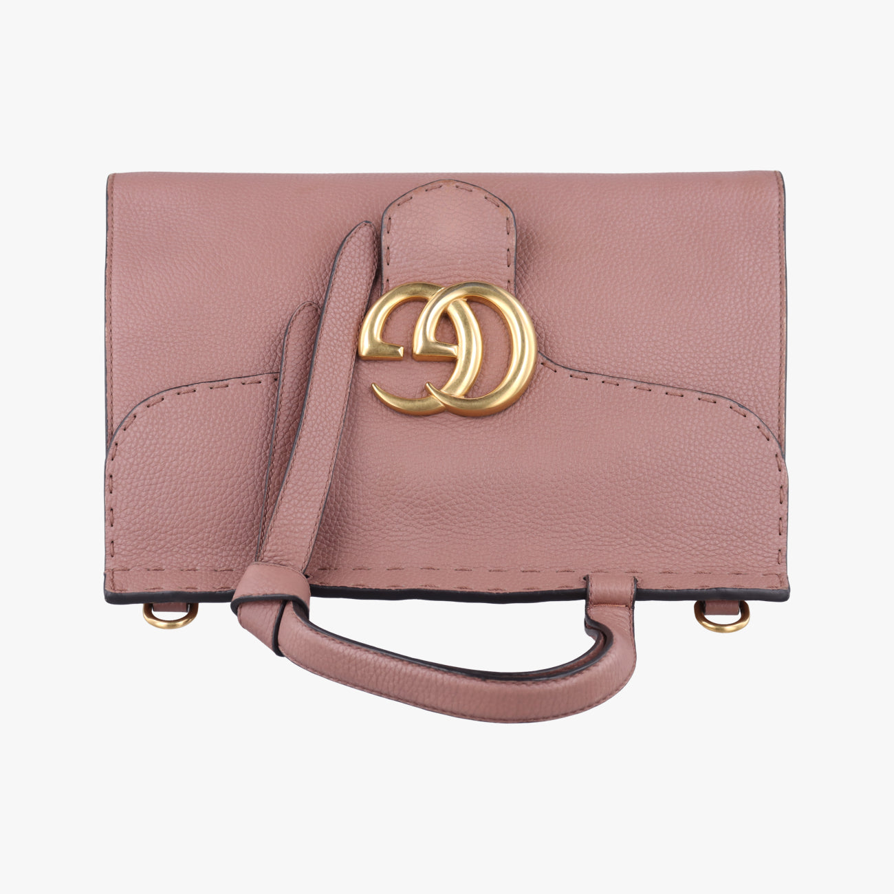 Pre-owned Gucci GG Marmont Pink Leather 421890 shoulderbag | stylenewstar