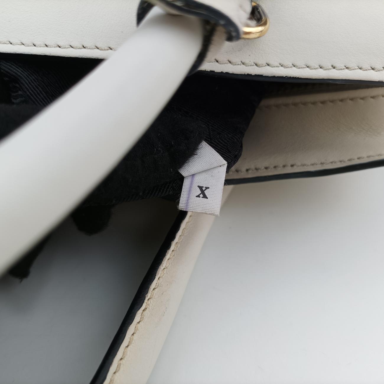 Pre-owned Prada Esplanade White SAFFIANO Leather 1BA045 shoulderbag | stylenewstar