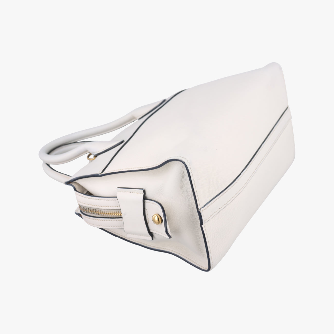 Pre-owned Prada Esplanade White SAFFIANO Leather 1BA045 shoulderbag | stylenewstar