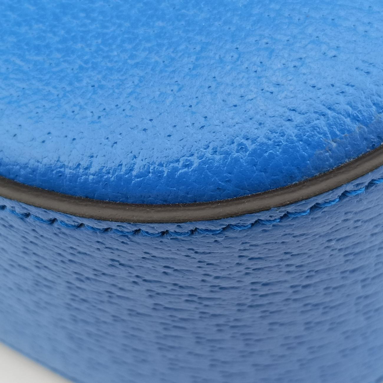 Pre-owned Gucci Adidas collaboration Horsebit Blue×white Leather 722009 shoulderbag | stylenewstar