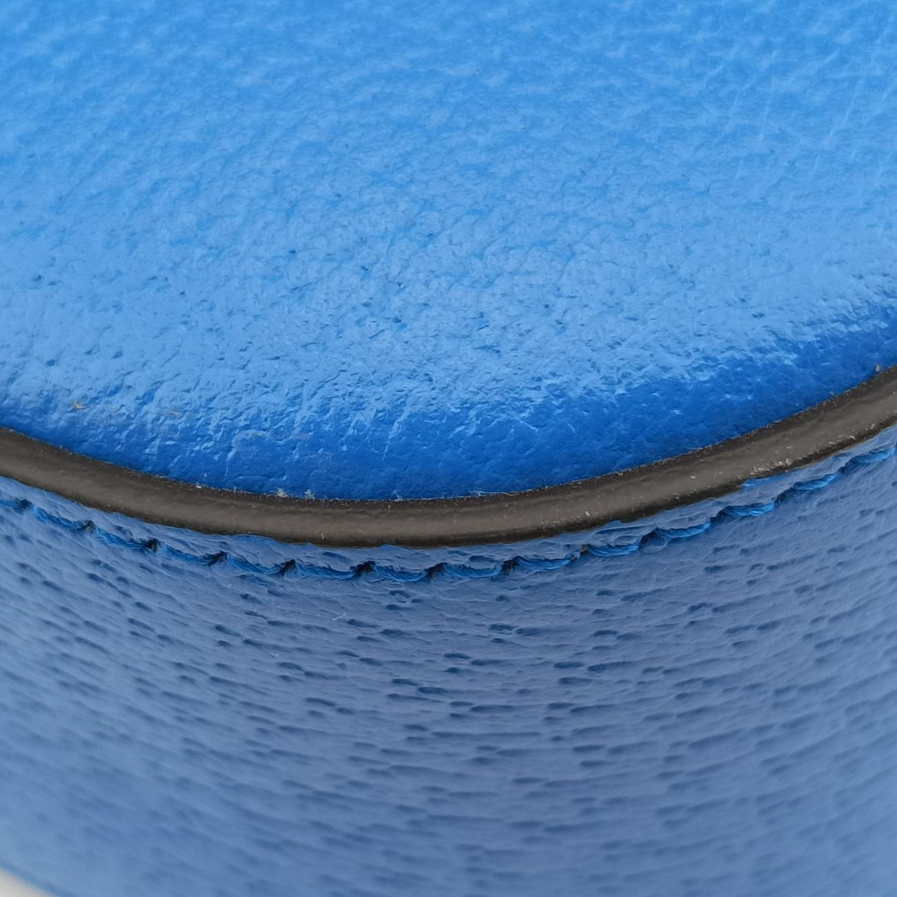 Pre-owned Gucci Adidas collaboration Horsebit Blue×white Leather 722009 shoulderbag | stylenewstar