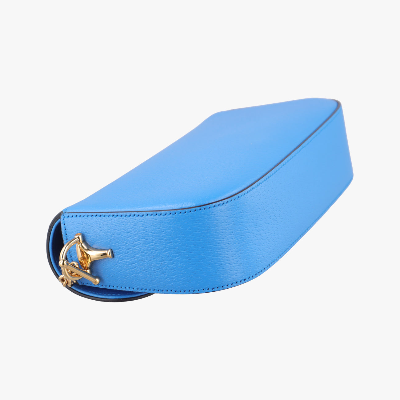 Pre-owned Gucci Adidas collaboration Horsebit Blue×white Leather 722009 shoulderbag | stylenewstar