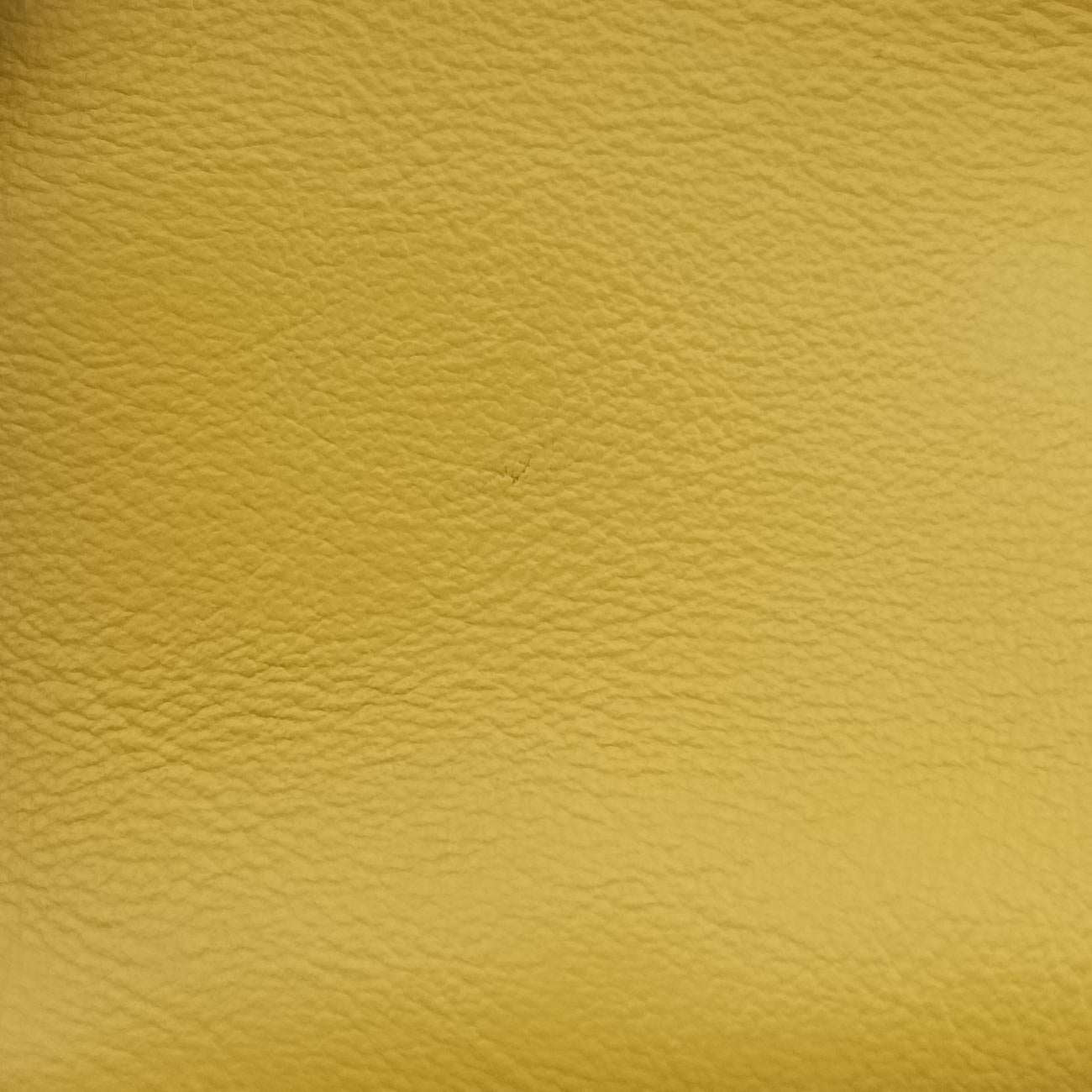 Pre-owned Prada triangle embossed logo Yellow Leather 1BH190 shoulderbag | stylenewstar