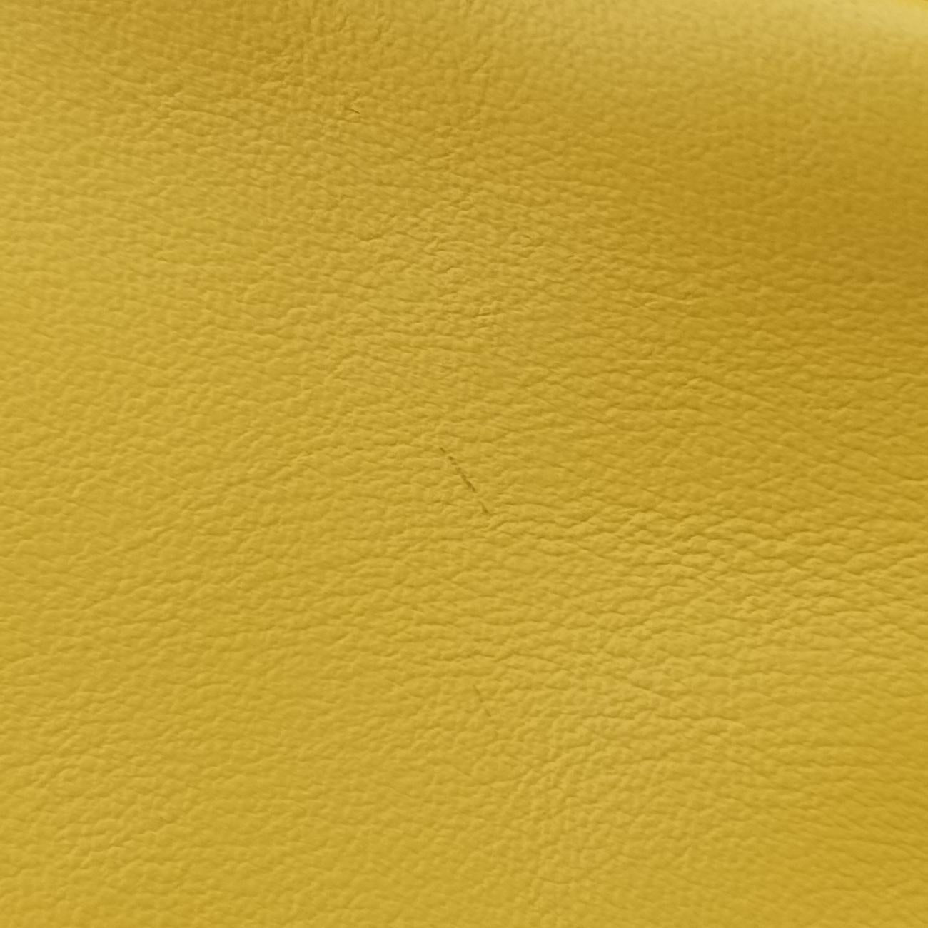 Pre-owned Prada triangle embossed logo Yellow Leather 1BH190 shoulderbag | stylenewstar