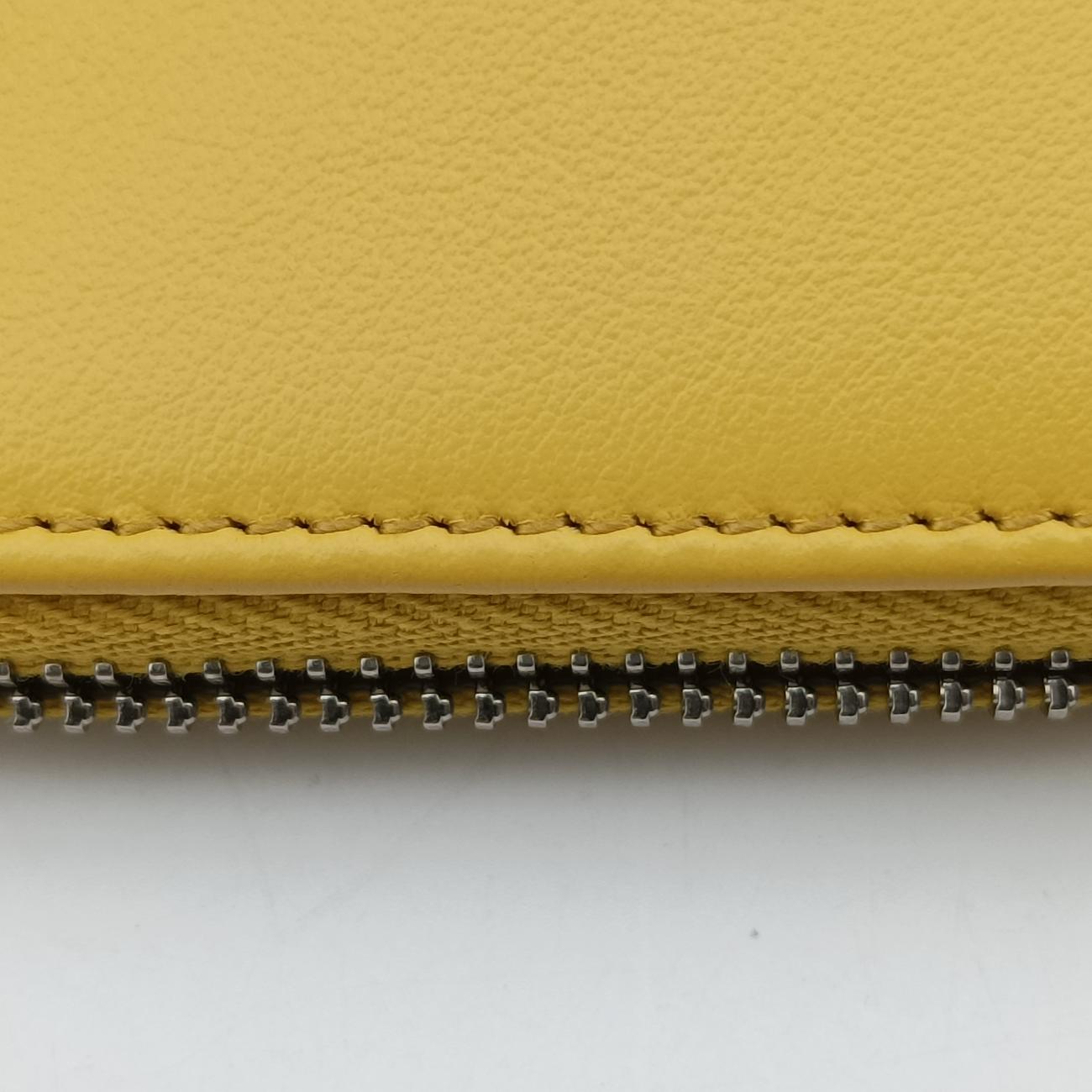 Pre-owned Prada triangle embossed logo Yellow Leather 1BH190 shoulderbag | stylenewstar