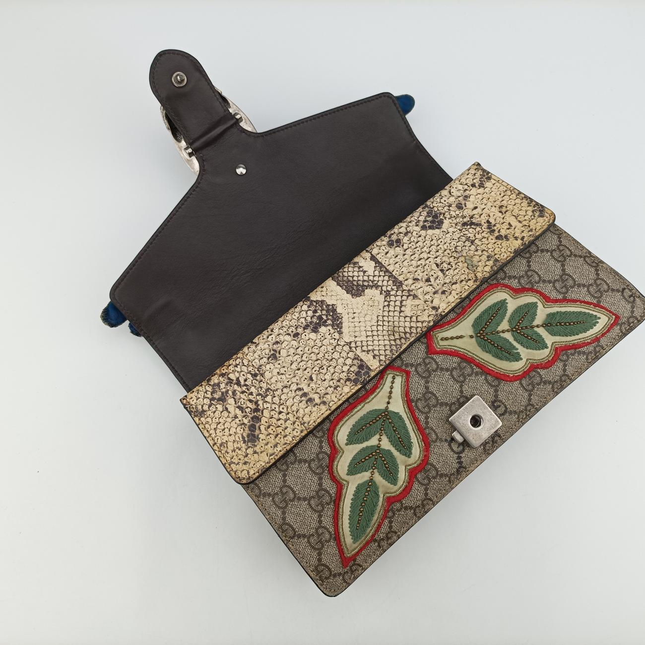 Pre-owned Gucci Dionysus Brown×Multicolor PVC coated canvas 400249 shoulderbag | stylenewstar