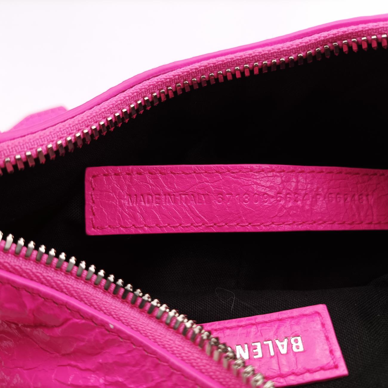 Pre-owned Balenciaga Le Cagole Rose lambskin  shoulderbag | stylenewstar