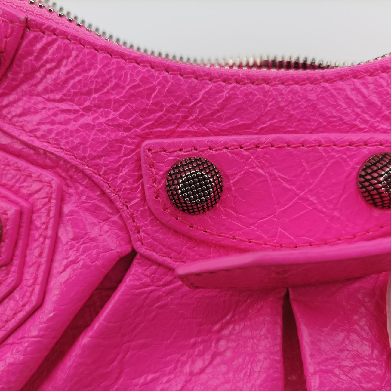 Pre-owned Balenciaga Le Cagole Rose lambskin  shoulderbag | stylenewstar