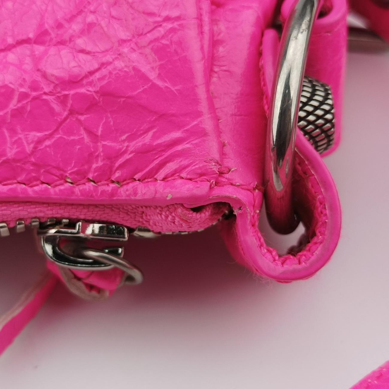 Pre-owned Balenciaga Le Cagole Rose lambskin  shoulderbag | stylenewstar