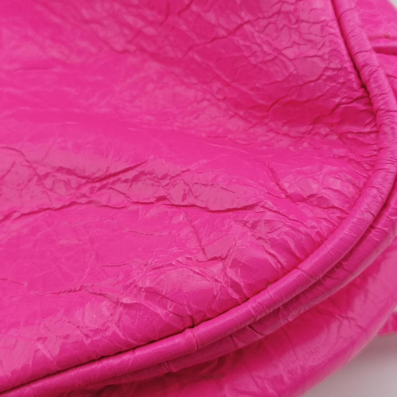 Pre-owned Balenciaga Le Cagole Rose lambskin  shoulderbag | stylenewstar