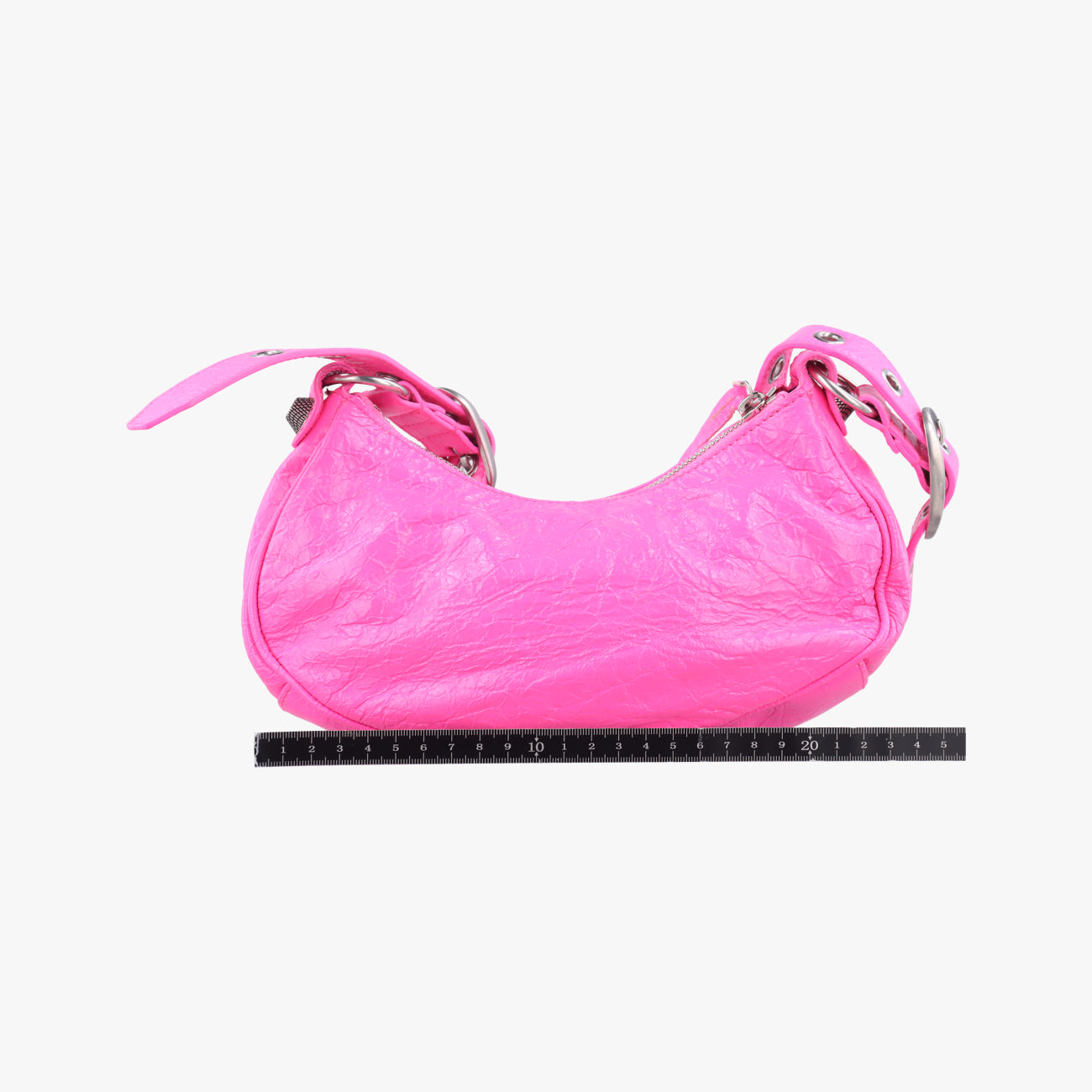 Pre-owned Balenciaga Le Cagole Rose lambskin  shoulderbag | stylenewstar
