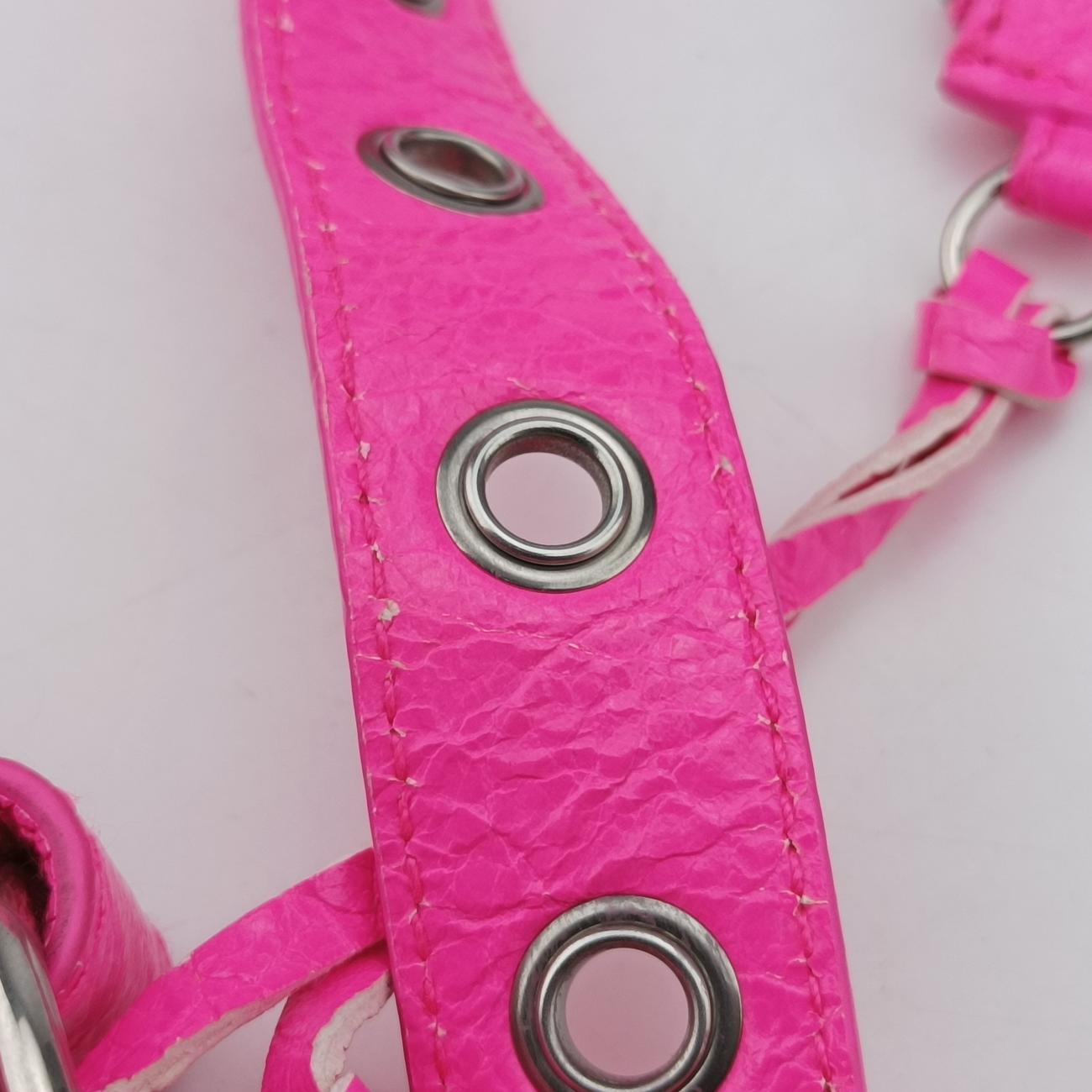 Pre-owned Balenciaga Le Cagole Rose lambskin  shoulderbag | stylenewstar