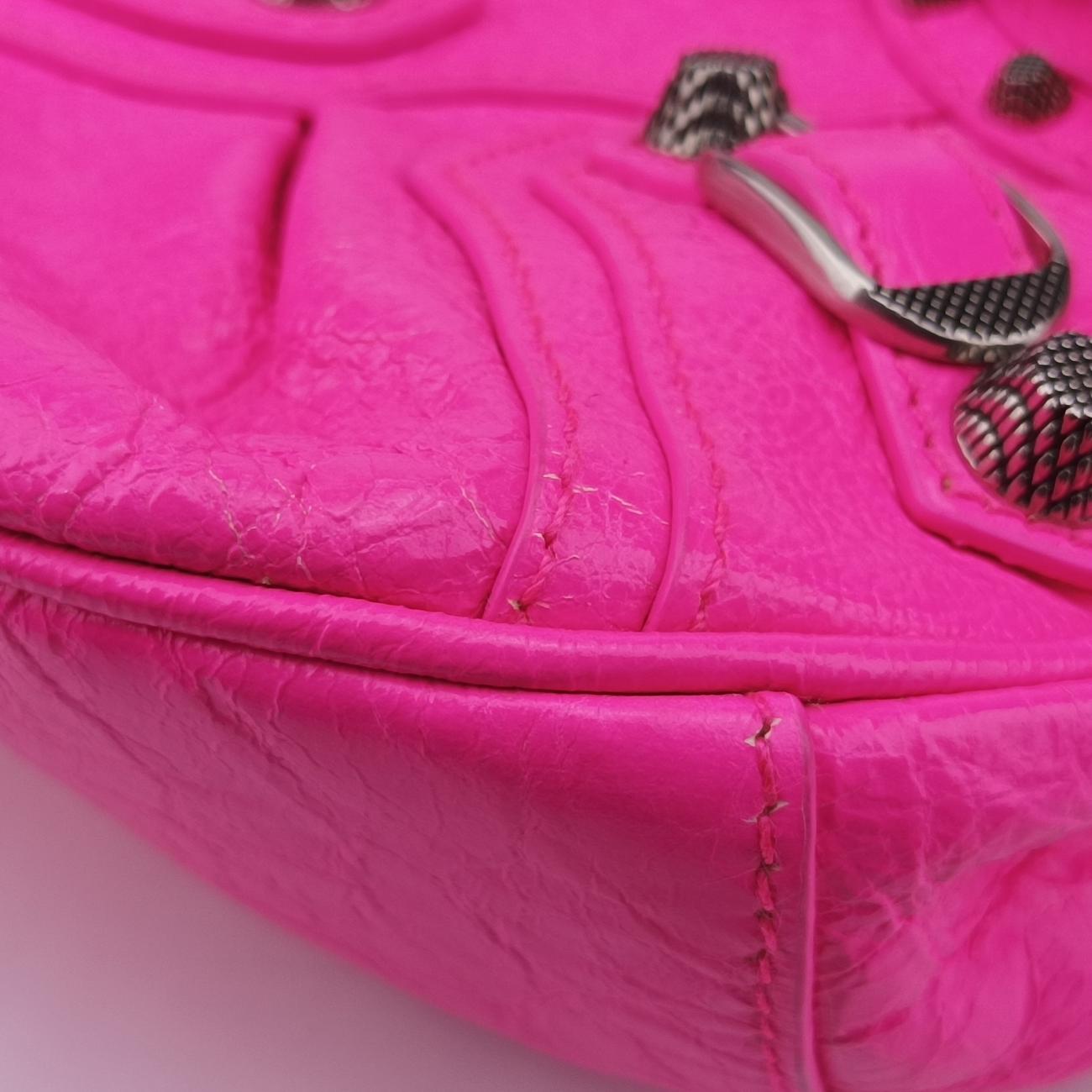 Pre-owned Balenciaga Le Cagole Rose lambskin  shoulderbag | stylenewstar