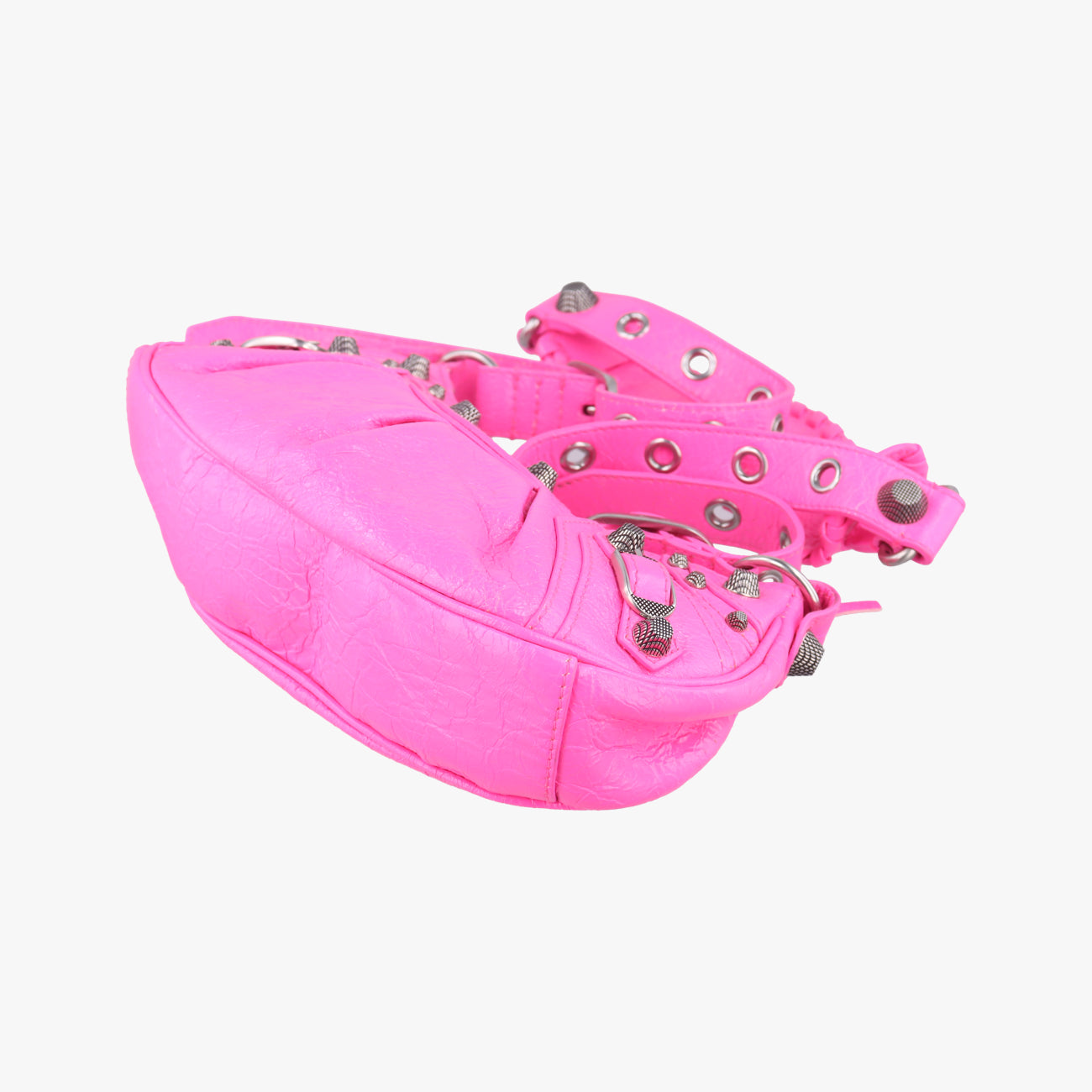 Pre-owned Balenciaga Le Cagole Rose lambskin  shoulderbag | stylenewstar