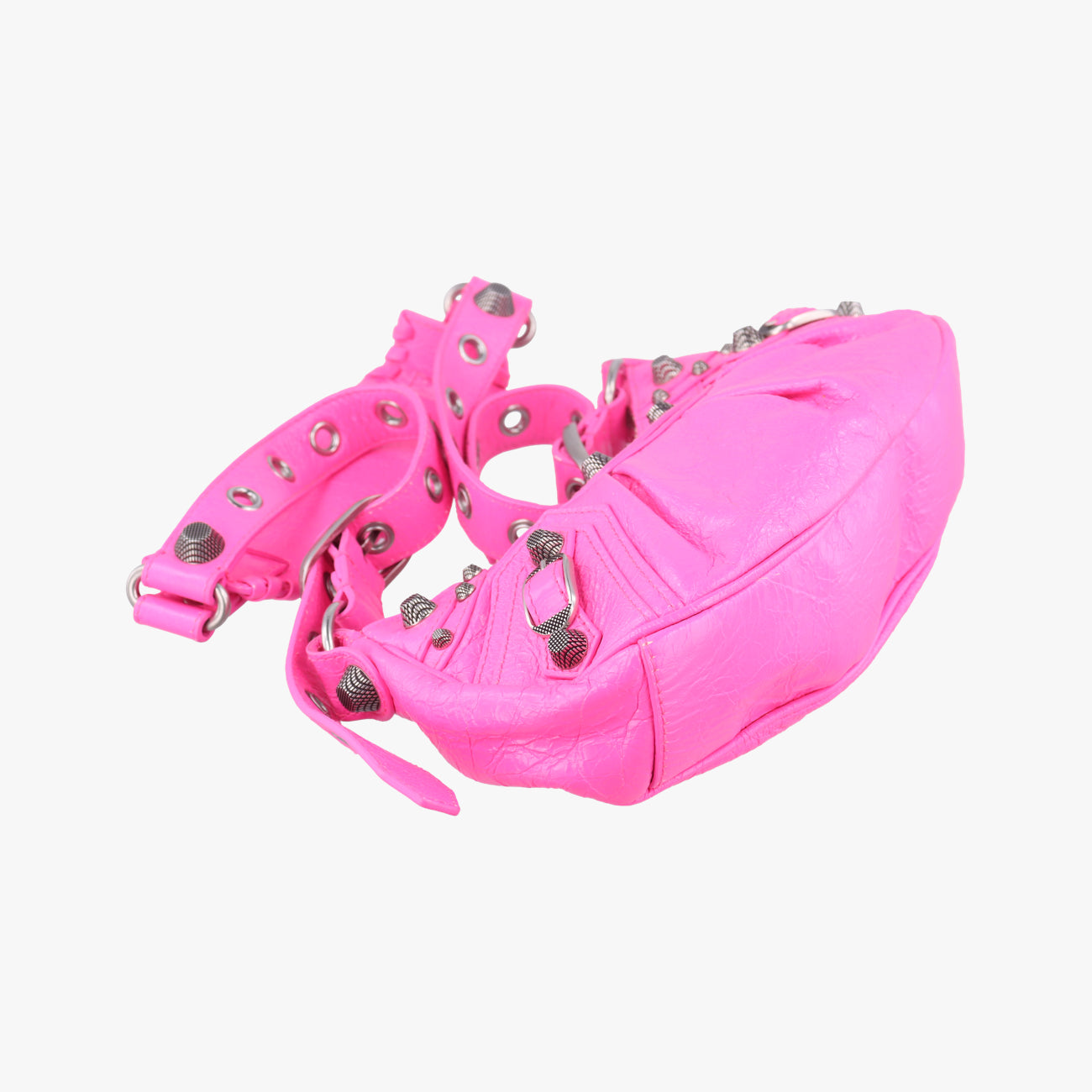 Pre-owned Balenciaga Le Cagole Rose lambskin  shoulderbag | stylenewstar