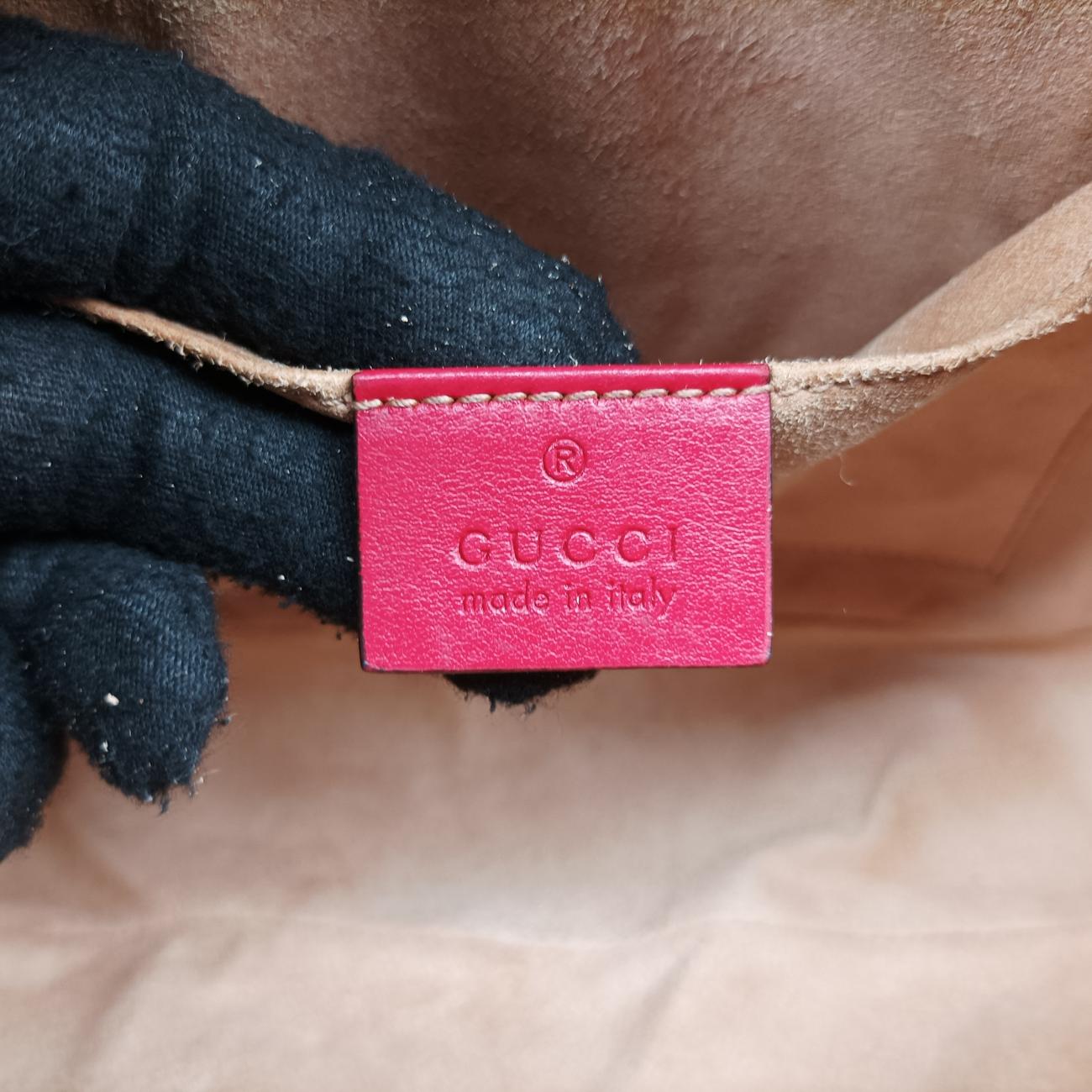 Pre-owned Gucci GG Marmont Red Leather 447632 shoulderbag | stylenewstar