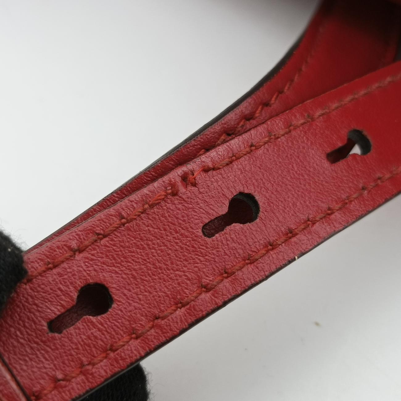 Pre-owned Gucci GG Marmont Red Leather 447632 shoulderbag | stylenewstar