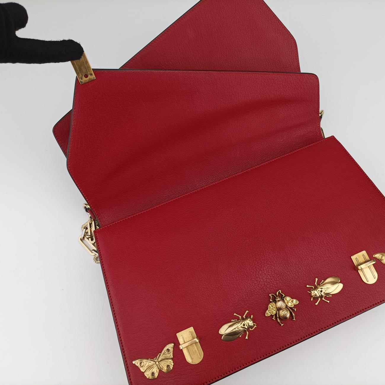 Vintage Gucci Ottilia Red×Multicolor Leather 488712 shoulderbag | stylenewstar