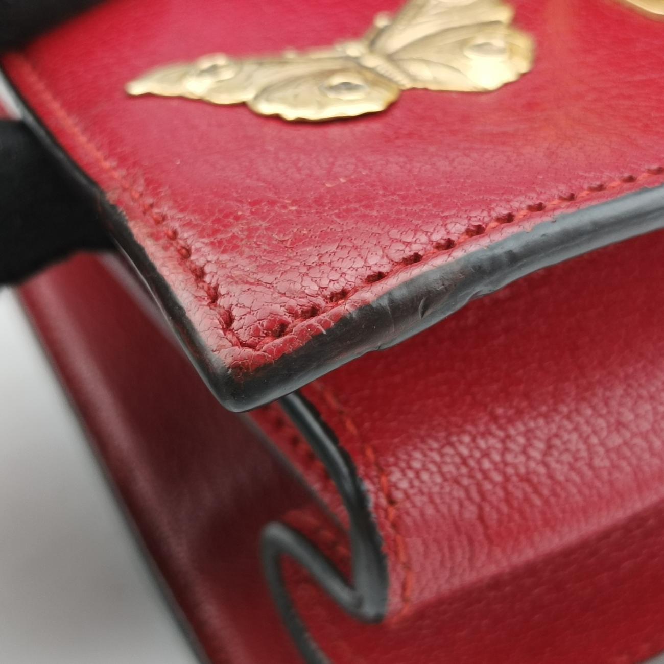 Vintage Gucci Ottilia Red×Multicolor Leather 488712 shoulderbag | stylenewstar