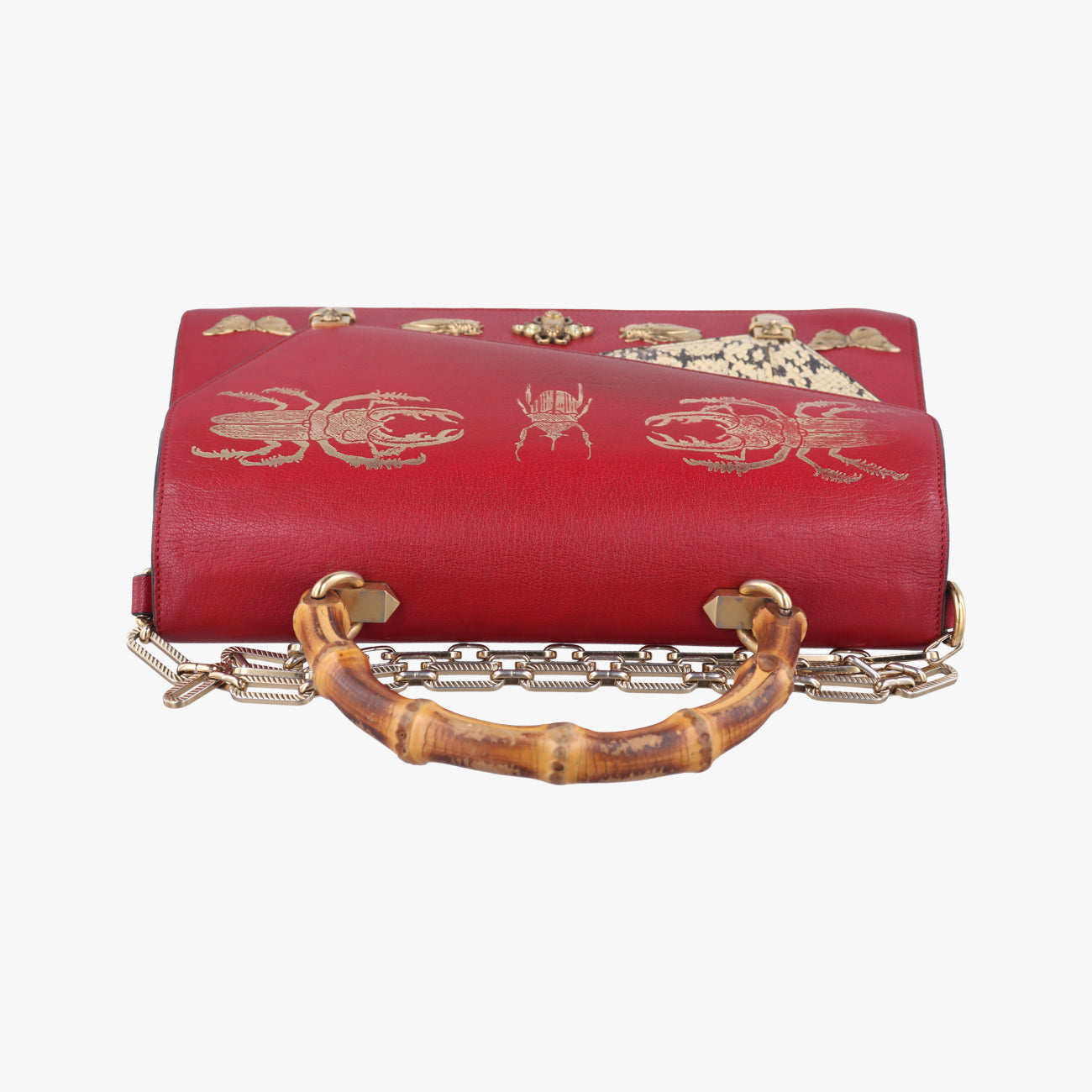 Vintage Gucci Ottilia Red×Multicolor Leather 488712 shoulderbag | stylenewstar