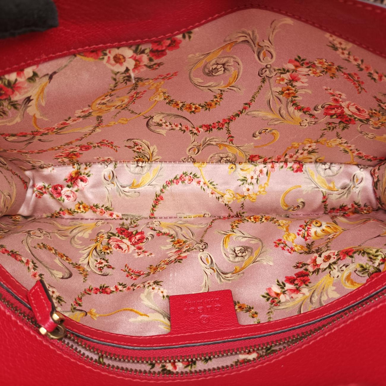 Vintage Gucci Ottilia Red×Multicolor Leather 488712 shoulderbag | stylenewstar