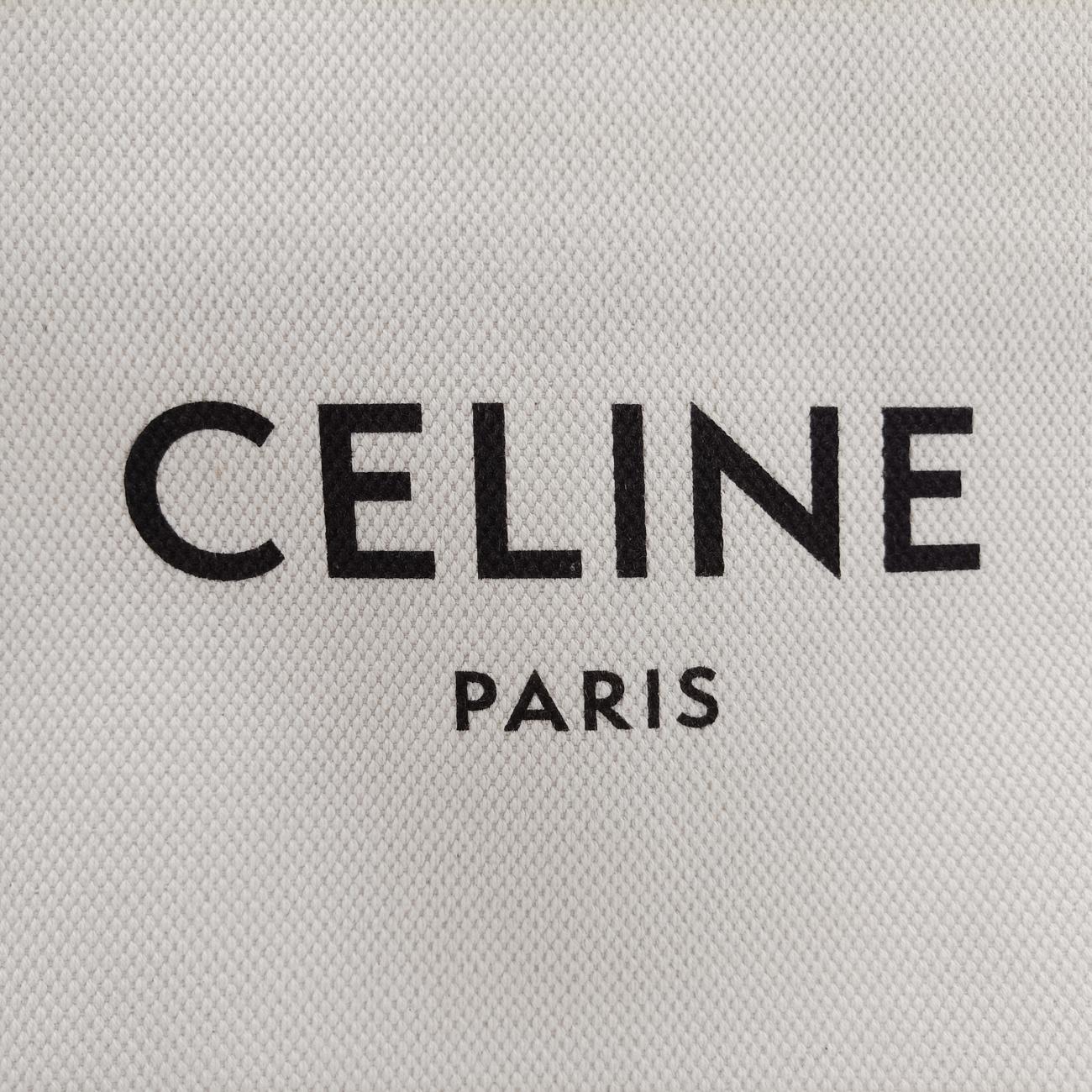 Secondhand Celine Vertical CABAS White×brown Canvas×leather  shoulderbag | stylenewstar