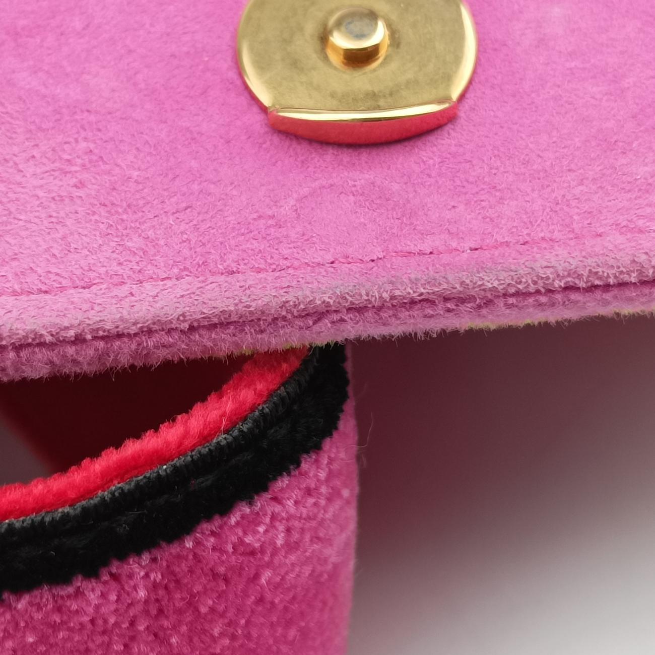 Pre-owned Prada Cahier Multicolour velour 1BD075 shoulderbag | stylenewstar