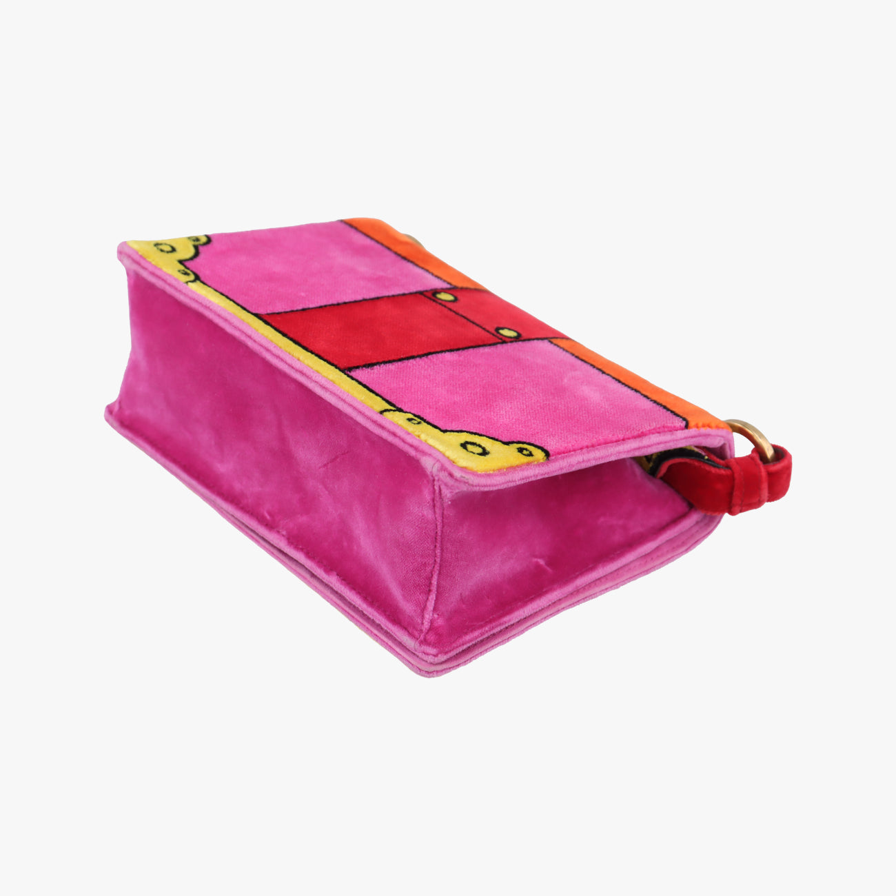 Pre-owned Prada Cahier Multicolour velour 1BD075 shoulderbag | stylenewstar