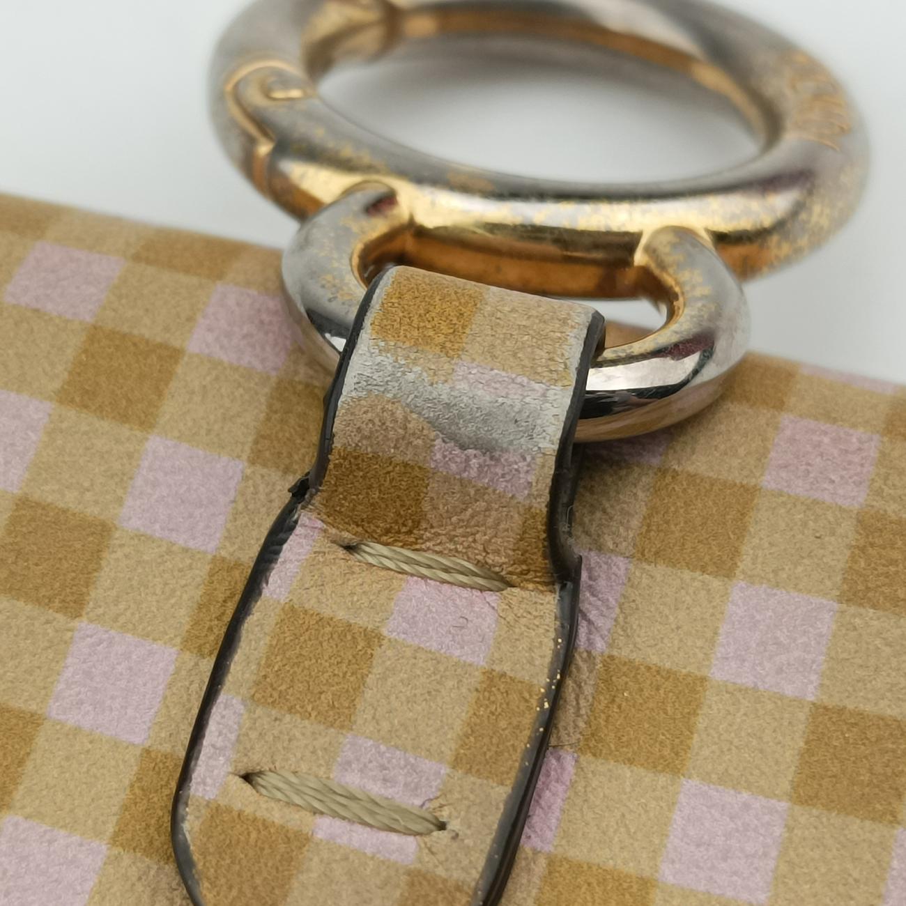 Pre-owned Fendi Nano Baguette Charm Yellow Canvas 7AR844 shoulderbag | stylenewstar